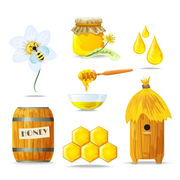 flower,food,gold,design,farm,icons,bee,yellow,honey,organic,elements,natural,sweet,agriculture,illustration,healthy,product,emblem,decorative