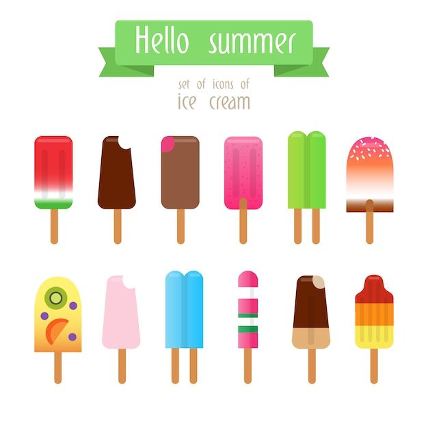 summer,ice cream,holiday,ice,vacation,cream,season,collection,delicious,set,tasty,summertime,seasonal,creams