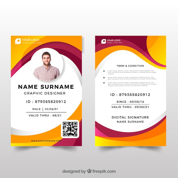  business, abstract, card, design, template, office, id card, waves, colorful, corporate, flat, contact, company, branding, modern, flat design, identity, id, brand, registration