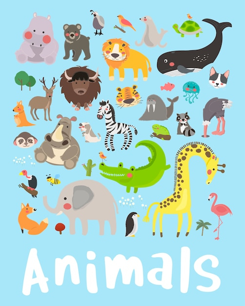 background,kids,icon,children,nature,cartoon,animals,graphic,colorful,colorful background,drawing,kids background,illustration,nature background,symbol,zoo,safari,style,background color,icon set