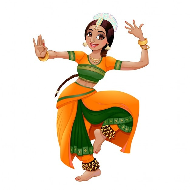 Free: Indian woman dancing 