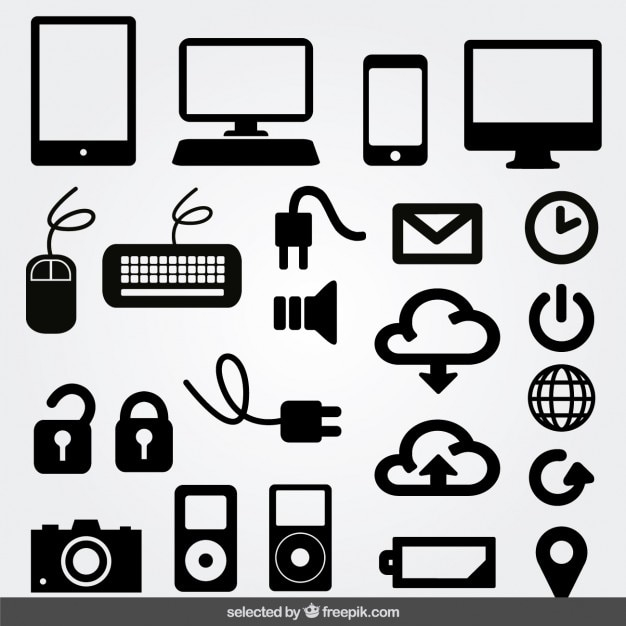  icon, computer, cloud, camera, clock, icons, black, internet, smartphone, mail, tablet, white, mouse, sound, lock, black and white, pc, cloud computing, pointer, camera icon