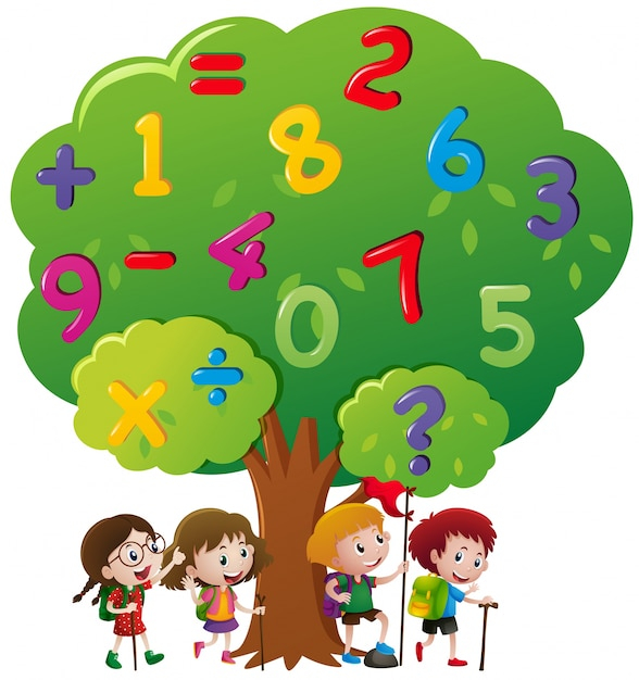 tree,kids,education,student,cute,art,child,boy,numbers,drawing,educational