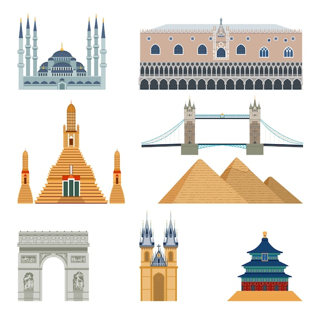 travel,blue,world,japan,mosque,london,decorative,vacation,italy,bridge,france,egypt,europe,trip,temple,familia,tower,landmark,arch,palace