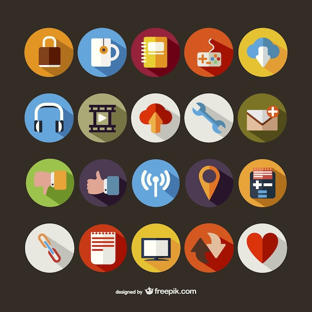  icon, icons, mail, wifi, round, lock, headphones, mug, mail icon, icon set, pack, set, icon pack, large, icons set