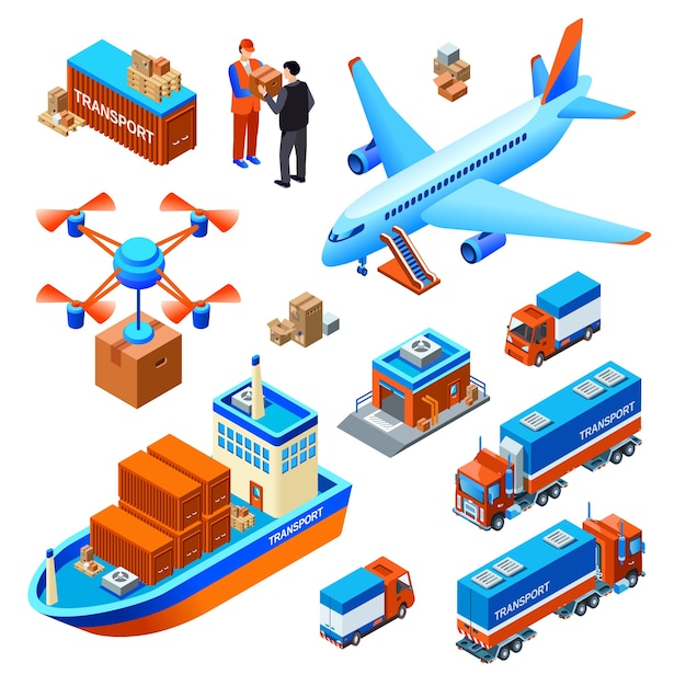  business, icon, sea, airplane, truck, delivery, train, ship, isometric, transport, global, service, business icons, transportation, logistics, shipping, warehouse, drone, container, vehicle