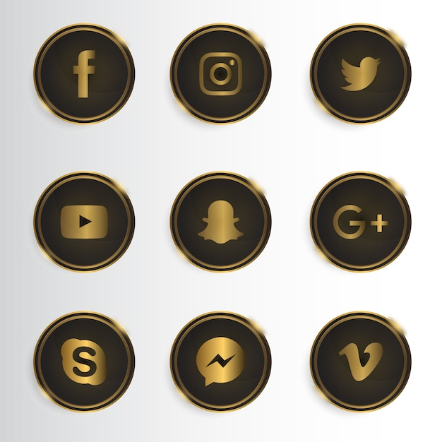 gold,icon,facebook,instagram,luxury,icons,social,elegant,golden,twitter,youtube,media,facebook icon,vine,plus,google,skype,snapchat,wordpress,twitter icon