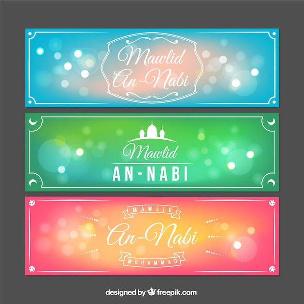 banner,abstract,islamic,banners,celebration,holiday,arabic,festival,religion,bokeh,islam,celebrate,culture,bright,birth,prophet,cultural
