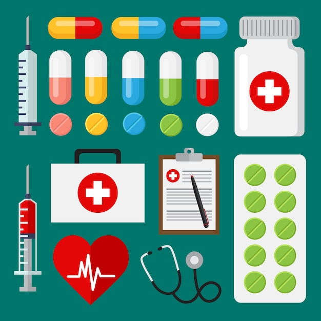  medical, health, science, hospital, medicine, elements, pharmacy, laboratory, lab, care, healthcare, stethoscope, clinic, pills, emergency, ambulance, health care, pill, syringe, collection