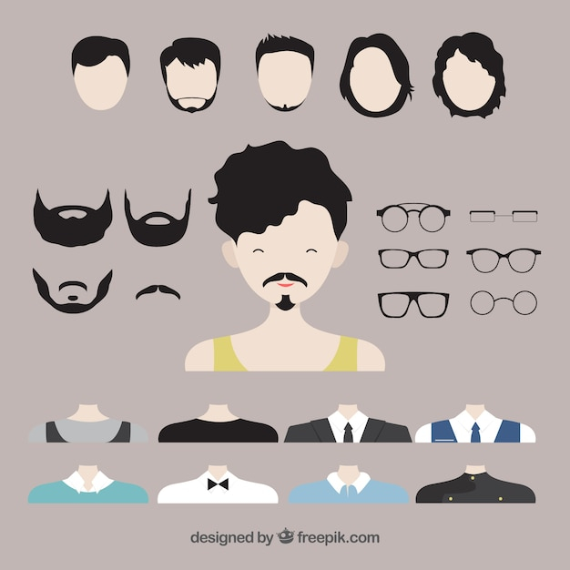  man, hair, eye, avatar, clothes, human, person, mouth, beard, profile, men, clothing, moustache, hairstyle, male, glases, creator