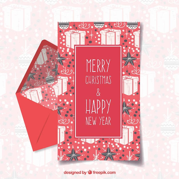 watercolor,christmas,christmas card,merry christmas,hand,template,santa,xmas,box,red,hand drawn,celebration,delivery,happy,holiday,festival,letter,envelope,happy holidays,mail