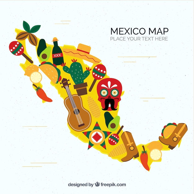 food,design,map,icons,guitar,flat,drink,elements,mexico,mexican,cactus,flat design,culture,traditional,chili,country,map icon,mexican food,tacos,tequila