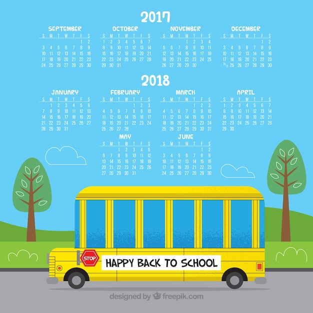 calendar,school,design,template,education,student,number,colorful,time,study,bus,flat,modern,trees,students,flat design,plan,schedule,college,date