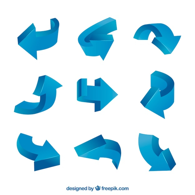 infographic,arrow,blue,3d,colorful,arrows,infographic elements,modern,elements,fun,cursor,direction,cool,up,pack,perspective,right,collection,set,down
