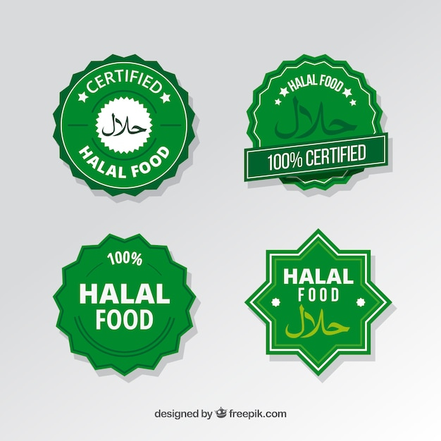  logo, food, label, certificate, design, logo design, circle, islamic, template, restaurant, badge, green, tag, sticker, typography, text, arabic, labels, flat, food logo