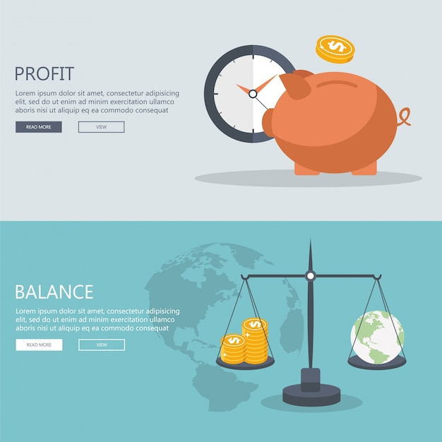 Free: Money profit and balance banners. - nohat.cc