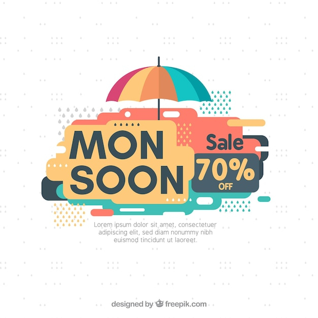 sale,water,design,cloud,nature,promotion,discount,colorful,flat,rain,water color,umbrella,natural,flat design,weather,wind,day,season,rainy,monsoon