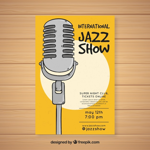  flyer, music, hand, template, hand drawn, art, festival, microphone, sound, print, band, culture, jazz, music festival, drawn, artistic, musical, musician, orchestra, fest