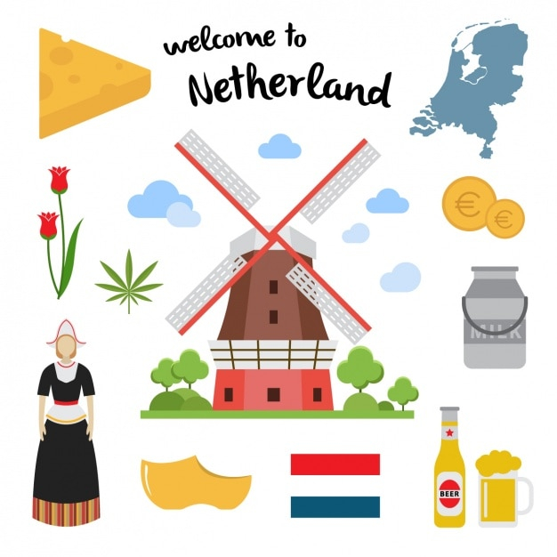 flower,flowers,beer,flag,milk,flat,elements,coin,cheese,shoe,coins,colour,tulip,euro,collection,mill,set,tulips,colored,netherland