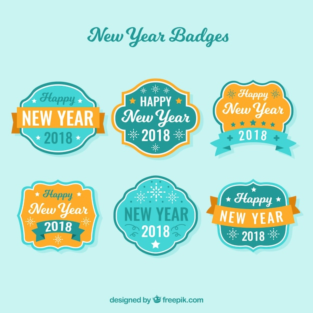 label,happy new year,new year,party,design,badge,sticker,celebration,orange,happy,badges,holiday,event,labels,happy holidays,flat,new,stickers,flat design,emblem