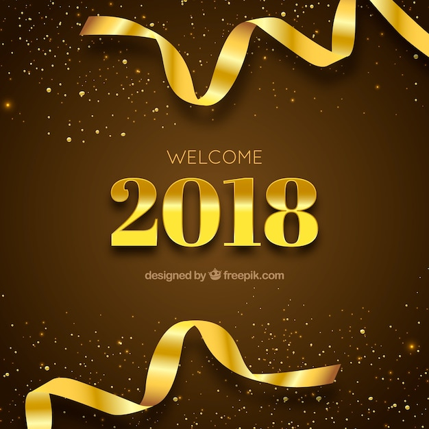  background, gold, new year, party, celebration, happy, holiday, confetti, event, golden, december, celebrate, year, festive, season, 2018, new year eve
