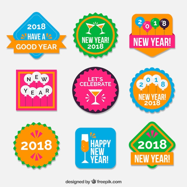 happy new year,new year,party,design,badge,celebration,happy,badges,holiday,colorful,event,happy holidays,flat,decoration,new,stickers,flat design,december,decorative,celebrate