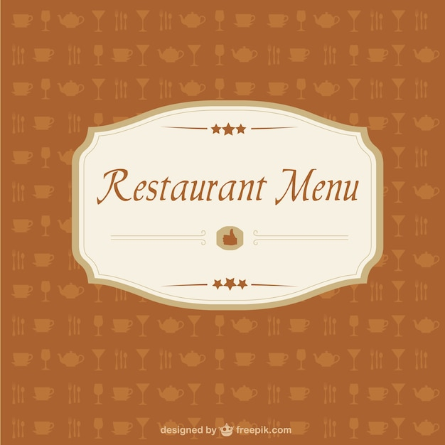 Free: Orange restaurant menu card 