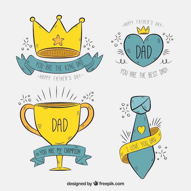  heart, card, love, hand, family, crown, hand drawn, celebration, happy, labels, drawing, trophy, stickers, father, fathers day, tie, celebrate, print, happy family, greeting card