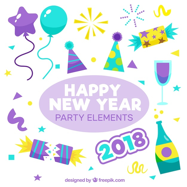 happy new year,new year,party,celebration,happy,holiday,event,happy holidays,new,elements,december,celebrate,year,festive,season,pack,2018,new year eve,eve