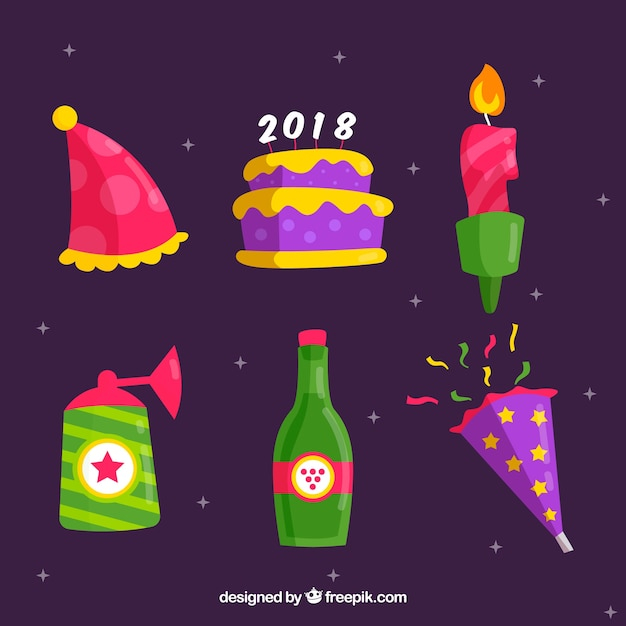happy new year,new year,party,celebration,happy,holiday,event,happy holidays,new,elements,december,celebrate,year,festive,season,pack,2018,new year eve,eve