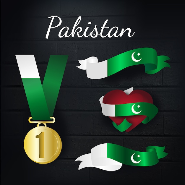 ribbon,gold,flag,ribbons,medal,pakistan,symbol,culture,traditional,country,pack,gold medal,collection,set,representative