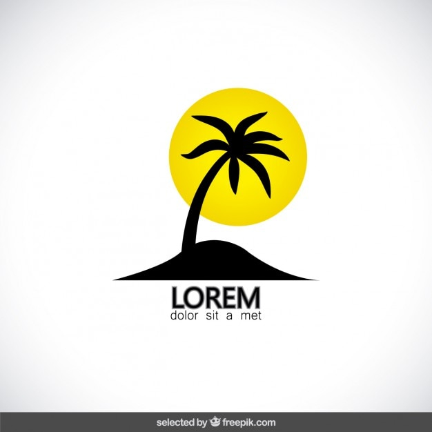 Free: Palm tree logo - nohat.cc