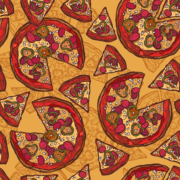 Free: Pizza pattern design 