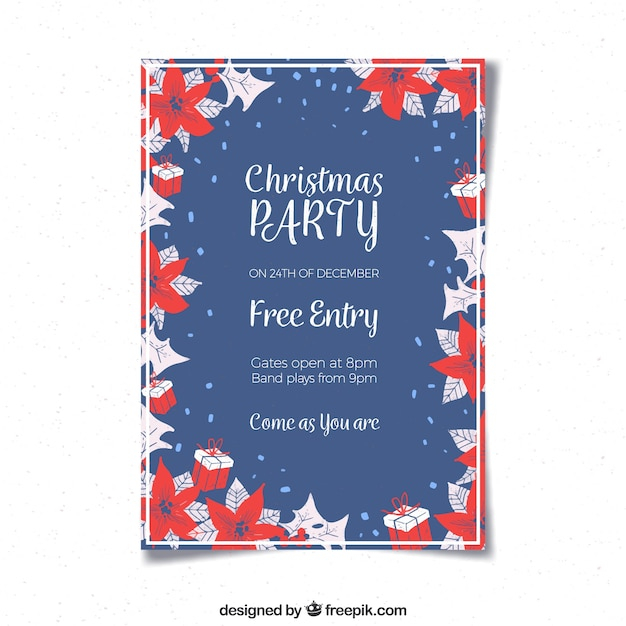 brochure,flyer,poster,christmas,christmas card,merry christmas,party,hand,template,xmas,blue,brochure template,hand drawn,party poster,leaflet,celebration,happy,holiday,event,christmas party