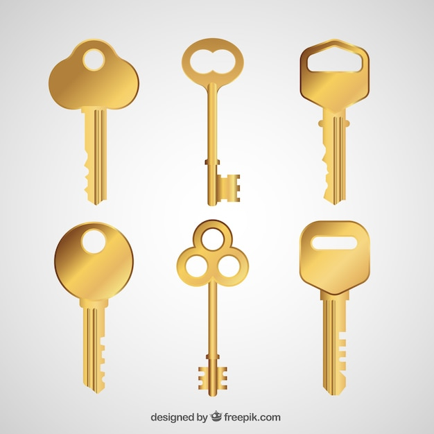 golden,security,door,key,lock,keys,object,collection,set,realistic,objects,real