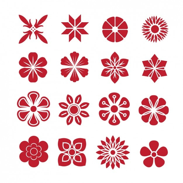 flower,abstract,icon,red,shapes,icons,shape,symbol,abstract shapes,icon set,pack,collection,set,icon pack