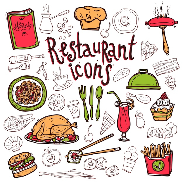  food, business, menu, coffee, abstract, design, restaurant, dog, fish, pizza, chicken, icons, doodle, network, cafe, restaurant menu, sketch, bar, fast food