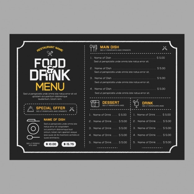  food, menu, template, restaurant, restaurant menu, drink, food menu, colour, colored, coloured