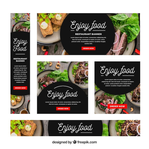  banner, food, business, menu, template, restaurant, fish, kitchen, banners, chef, web, photo, elegant, cook, cooking, company, web banner, healthy, dinner, eat