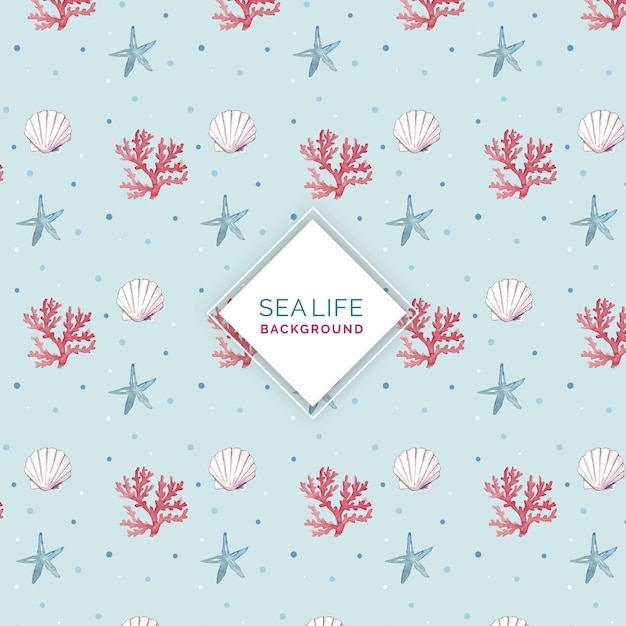Free: Sea life pattern - nohat.cc