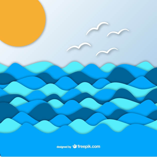 background,card,water,summer,template,paper,beach,sea,sun,waves,graphic,ocean,illustration,surf,wave background,summer beach,sea waves,seagull