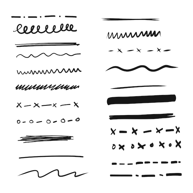  border, line, hand drawn, lines, doodle, sketch, drawing, divider, design elements, drawn, sketchy, set, seperate