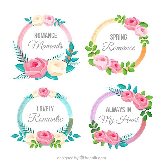 flower,floral,label,flowers,nature,spring,color,labels,plant,round,natural,stickers,decorative,flower label,blossom,beautiful,spring flowers,circular,set,colored