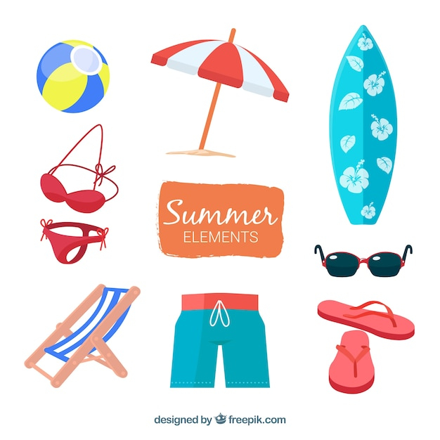 food,hand,summer,beach,sea,sun,hand drawn,holiday,clothes,umbrella,elements,sunglasses,vacation,sunshine,style,season,drawn,pack,surfboard,collection
