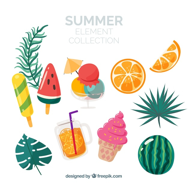 food,hand,summer,beach,sea,sun,hand drawn,fruits,holiday,clothes,ice,elements,plants,vacation,sunshine,style,season,drawn,pack,collection
