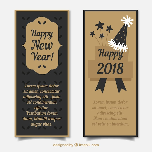 banner,happy new year,new year,party,design,template,banners,ornaments,celebration,black,happy,holiday,event,golden,happy holidays,flat,decoration,new,flat design,fun