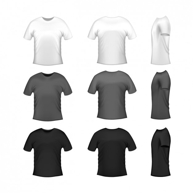  black, shirt, clothes, white, grey, designs, pack, collection, set, shirts, tee