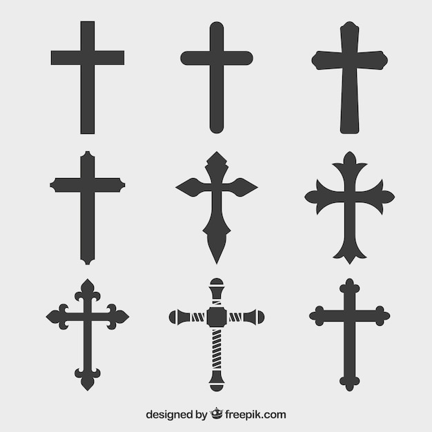 icon,lines,black,silhouette,sign,religion,cross,symbol,christian,collection,set,crosses,cross symbol,symbol icon,religiosity