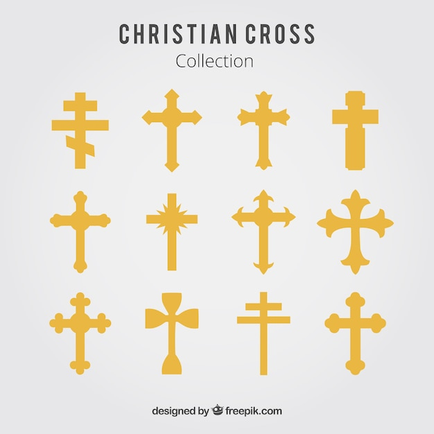 icon,lines,silhouette,sign,golden,religion,cross,symbol,christian,collection,set,crosses,cross symbol,symbol icon,religiosity
