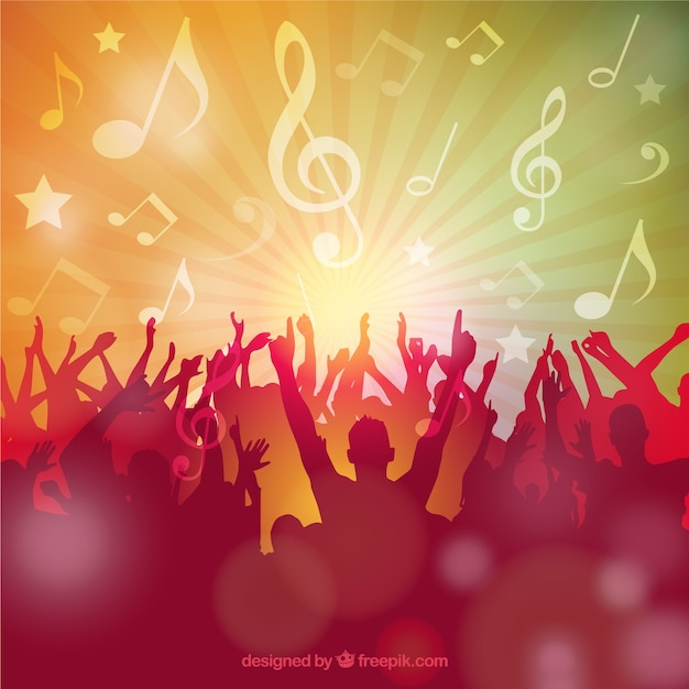 music, party, silhouette, festival, concert, music notes, notes, music festival, silhouettes, musical